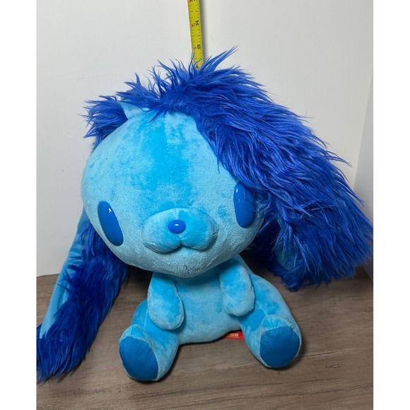 Blue Fluffy Bunny Rabbit Plush Toy Gloomy Bear Long Ears Stuffed Animal CGP-574 - Picture 9 of 9